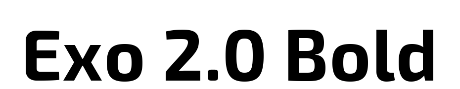 Exo 2.0 Bold cкачати шрифт безкоштовно